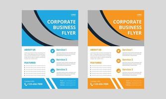 kreativa företag flygblad mall. företagsmarknadsföring byrå flyer broschyr design. omslag, a4-storlek, affisch, design av affärsflygblad vektor