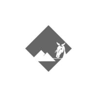 Pferd-Logo-Icon-Design-Vorlage-Vektor vektor