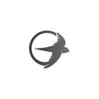 enkel design av swift bird logotyp ikon mall vektorillustration vektor