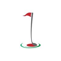 golf logotyp ikon mall kreativ design illustration vektor