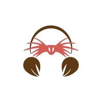mullvad djur logotyp ikon design illustration vektor