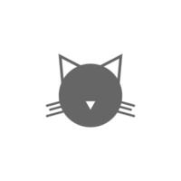 Katze Symbol Logo Design Illustration Vektor