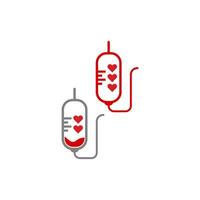 Blut-Logo-Icon-Design-Vektor-Illustration vektor