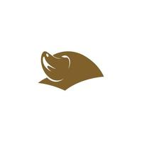 Maulwurf Tier Logo Icon Design Illustration Vektor