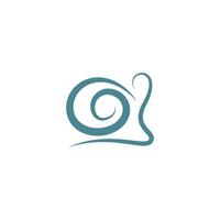 Schnecke Logo Icon Design Illustration Vektor