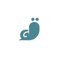 Schnecke Logo Icon Design Illustration Vektor