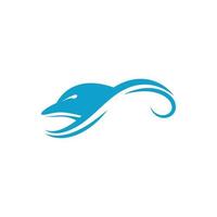 Delphin-Logo-Icon-Design-Konzept-Vektor-Vorlage vektor