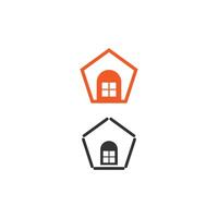 Haus-Symbol-Logo einfacher Design-Vorlagenvektor vektor