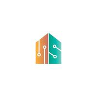 Smart-Home-Logo-Icon-Design-Konzept-Illustrationsvorlage vektor