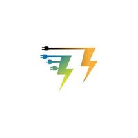 Power-Symbol Blitz-Symbol Logo-Design-Vektor