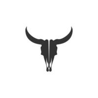 Stier-Symbol-Logo, Büffelkopf-Symbol-Logo-Design-Vektor vektor