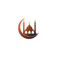 islamisk logotyp, moské ikon design vektor mall