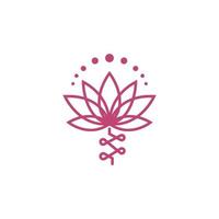 Schönheit Lotusblumen Logo Symbol Designvorlage vektor