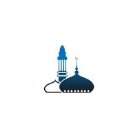 islamisches logo, moschee symbol design vektorvorlage vektor