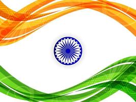 indischer flagge thema republik tag wellenstil stilvoller hintergrund