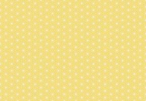 asanoha japanisches traditionelles nahtloses muster mit gelbgoldfarbenem hintergrund. verwendung für stoff, textil, abdeckung, verpackung, dekorationselemente. vektor