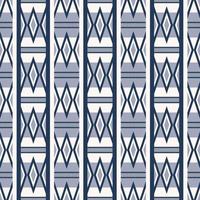 ethnische stammesblaue farbe streifen afrikanische aztekische geometrische form nahtloser musterhintergrund. Verwendung für Stoffe, Textilien, Innendekorationselemente, Polster, Verpackungen. vektor