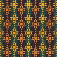 etnisk tribal afrikansk geometrisk form med svarta och gröna färgränder sömlösa mönster bakgrund. använd för tyg, textil, inredningselement, klädsel, omslag. vektor