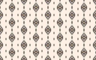 infödda aztec beige färg romb geometrisk form sömlös bakgrund. etnisk, tribal, ikat, batikmönsterdesign. använd för tyg, textil, inredningselement, klädsel, omslag. vektor