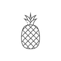 disposition ikon av ananas illustration. vektor