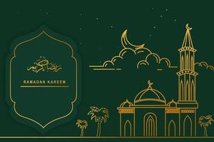 ramadan kareem design bakgrund vektor