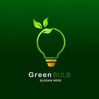 Glühbirnen-Vorlagen. grünes Konzept. sichere Idee. umweltfreundliches Konzept. Öko-Konzept vektor