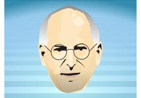 Steve Jobs Gesicht vektor