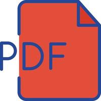 pdf-Datei isoliertes Vektorsymbol, das leicht geändert oder bearbeitet werden kann vektor