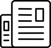 Dokument isoliertes Vektorsymbol, das leicht geändert oder bearbeitet werden kann vektor