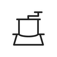 Mühlensymbol für Website, Präsentationssymbol vektor