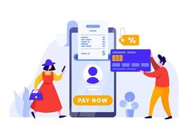 Online-Zahlung mit Handy und Kreditkarte