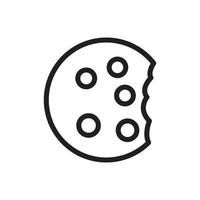 cookies ikon för webbplats, presentation symbol vektor