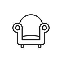 Sofa-Symbol für Website-Grafikressource, Präsentation, Symbol vektor