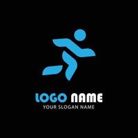Laufende Logo-Design-Inspiration, Vektorillustration vektor