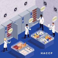 haccp livsmedelssäkerhet koncept vektor