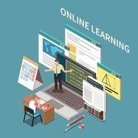 Zusammensetzung des Online-Lernens vektor
