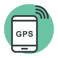 GPS-Gerätekonzepte vektor