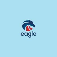 eagle head logotyp vektor ikon illustration design premium vektor