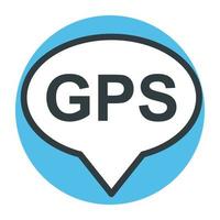 trendige GPS-Konzepte vektor