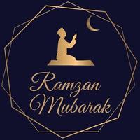 heiliger monat ramzan ramadan mubarak postkarten gebet vektor