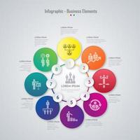 Geschäft Infographik Element Design vektor