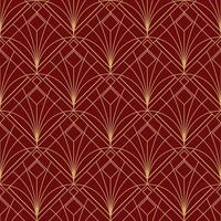 einfaches nahtloses Art Deco geometrisches rotes kastanienbraunes Muster vektor