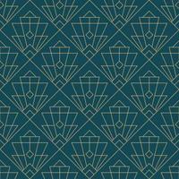 einfache nahtlose Art-Deco-geometrisches Muster vektor