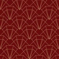 einfaches nahtloses Art Deco geometrisches rotes kastanienbraunes Muster
