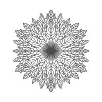 elegantes und einzigartiges Mandala vektor