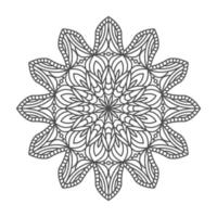 elegante und einzigartige Mandala-Ornamente vektor