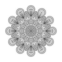 elegantes und einzigartiges Mandala vektor