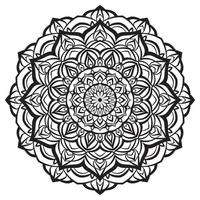 anmutiges Mandala-Blume-Vektor-Design-Element für Web oder Print vektor