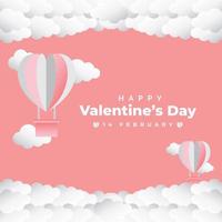 Valentinstag Feier Wallpaper Hintergrund mit voller Liebe und Zuneigung vektor