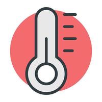 trendiga termometerkoncept vektor